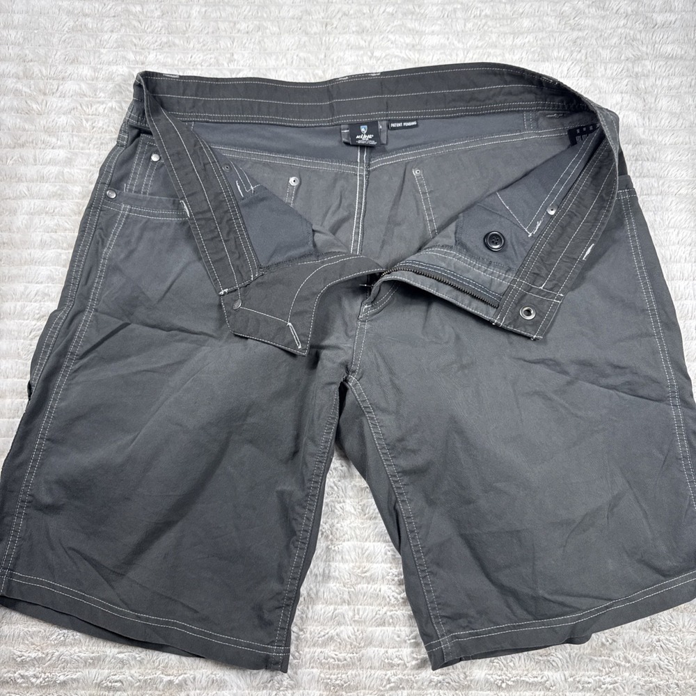 KUHL Renegade Shorts Mens 38x10" Gray Stretch Hiking Outdoor Performance Pockets